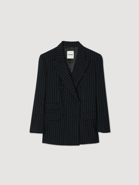 Sandro STRIPED SUIT JACKET