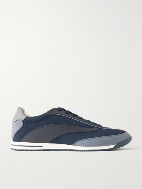 Brunello Cucinelli Suede and Leather-Trimmed Shell Sneakers