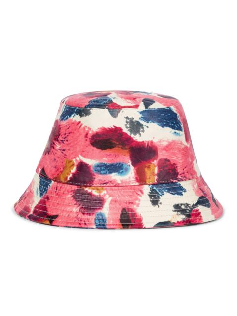 Isabel Marant Haley floral leather bucket hat