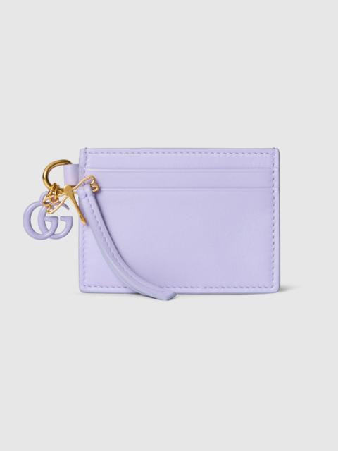 GUCCI Card case with Double G and dragonfly charm