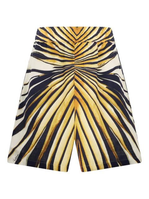 Roberto Cavalli Ray of Gold print shorts
