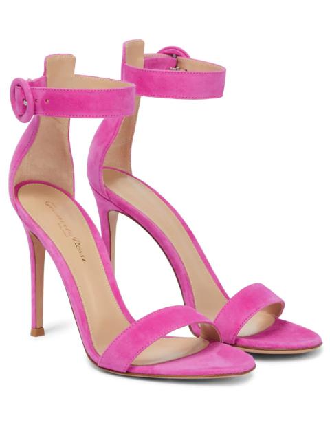 Gianvito Rossi Portofino 105 suede sandals