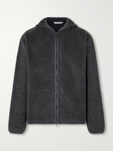 A KIND OF GUISE Erro Brushed Wool and Mohair-Blend Felt Hoodie