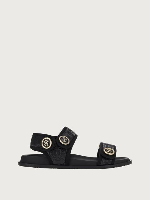 FERRAGAMO QUILTED GANCINI GALORE SANDAL