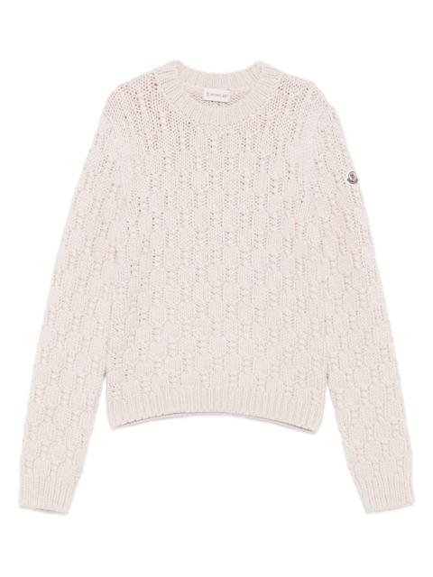 Moncler textured wool sweater