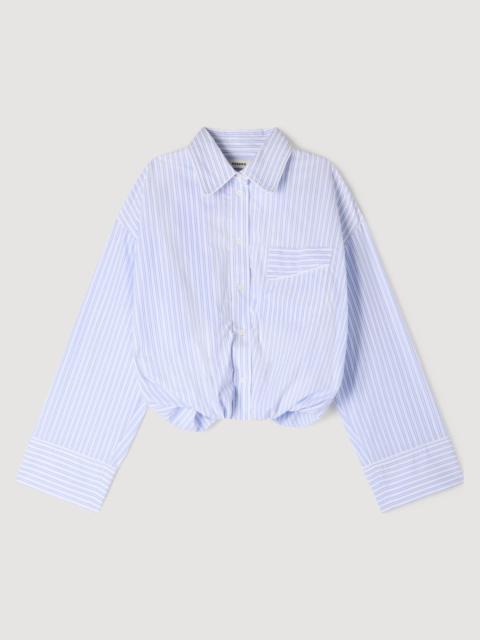 Sandro CROPPED STRIPED SHIRT