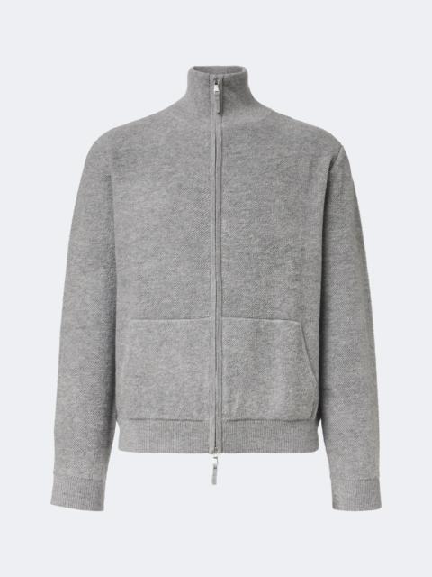 Allude Wool and cashmere zip-up sweater