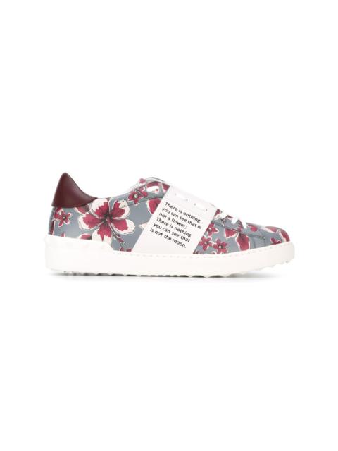 Valentino Open floral-print sneakers
