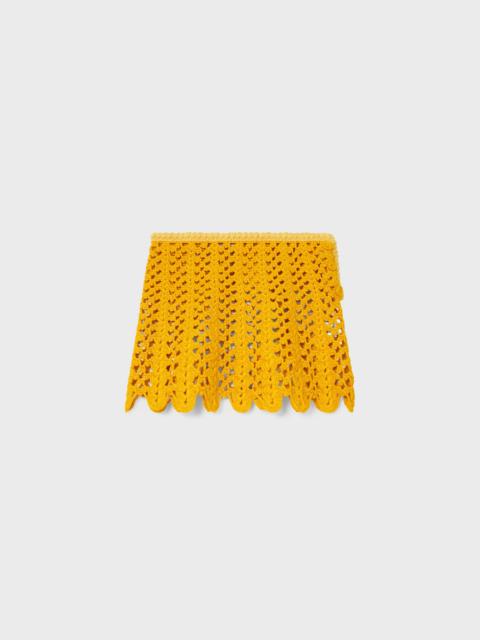 CELINE mini skirt IN cotton crochet