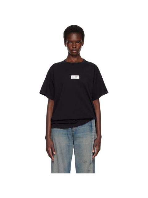 MM6 Maison Margiela Black Logo Patch T-shirt