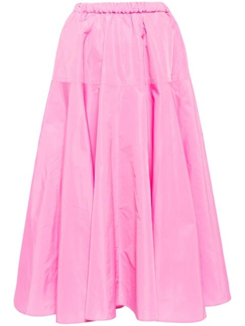 PATOU pleat-detailing midi skirt