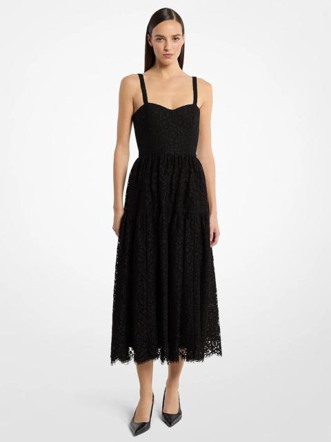 MICHAEL KORS COLLECTION Floral Lace Sweetheart Dress