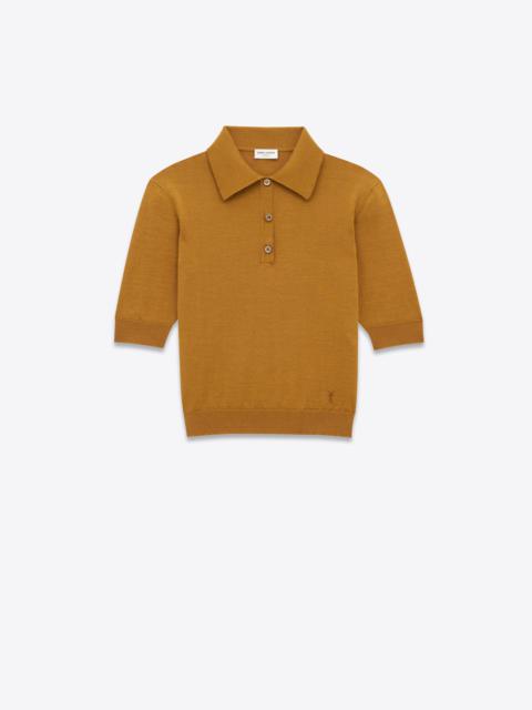 cassandre polo shirt in cashmere, wool, and silk