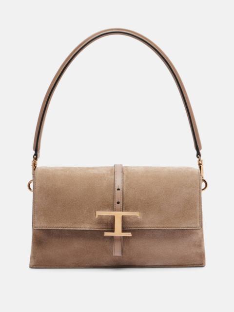Tod's T Timeless Mini suede shoulder bag