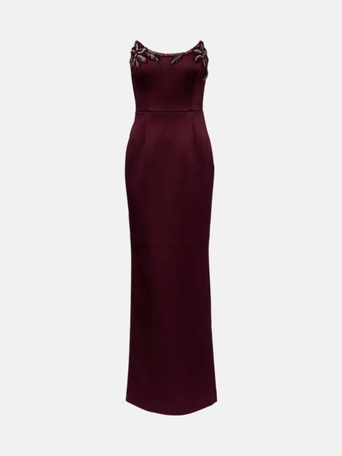 REBECCA VALLANCE Alora embellished corset gown