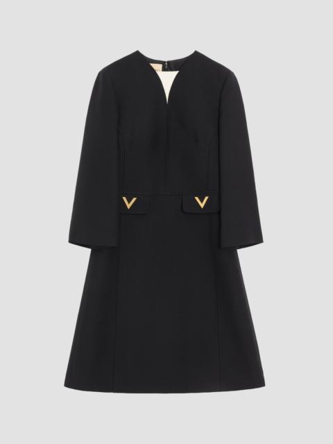 Valentino Women's Crepe Couture Midi Dress - Black