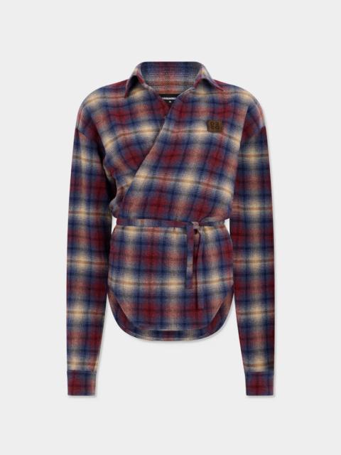 DSQUARED2 WRAP SHIRT