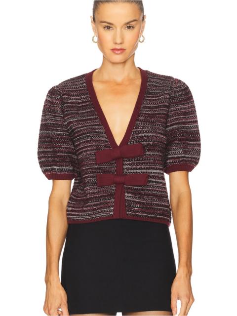 525 america Elaine Marled Bow Cardigan