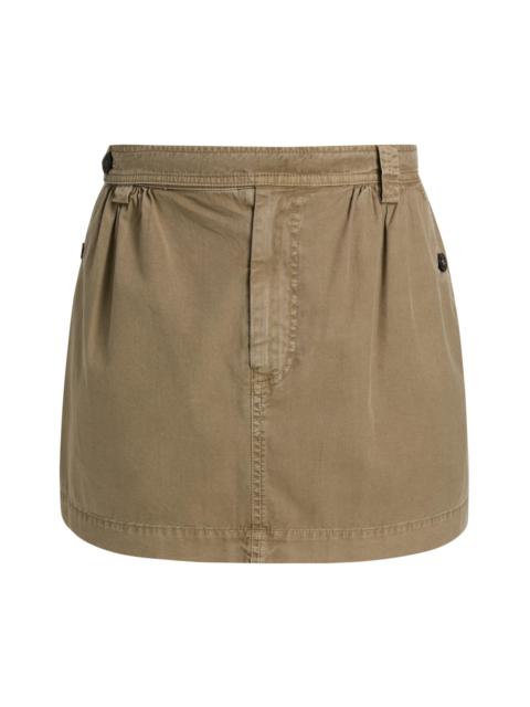 FRAME Women's The Utility Cotton Miniskirt - Army