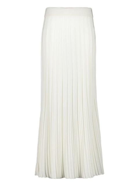 Balmain pleated knitted maxi skirt
