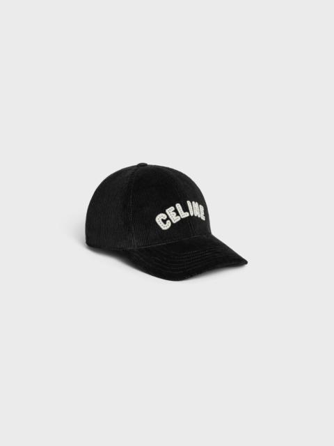 CELINE celine baseball cap in corduroy