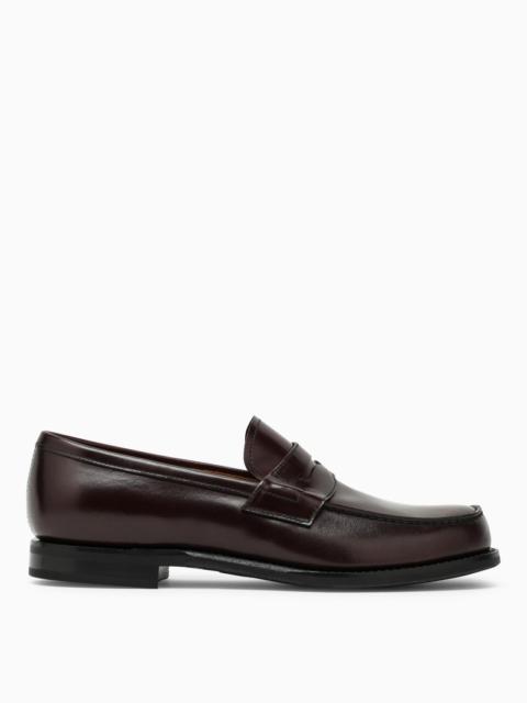 Bordeaux leather loafer