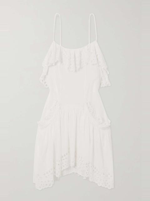 Isabel Marant Étoile Keoly broderie anglaise-trimmed cotton-voile mini dress