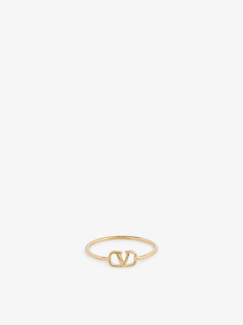 Valentino Logo-embellished brass ring