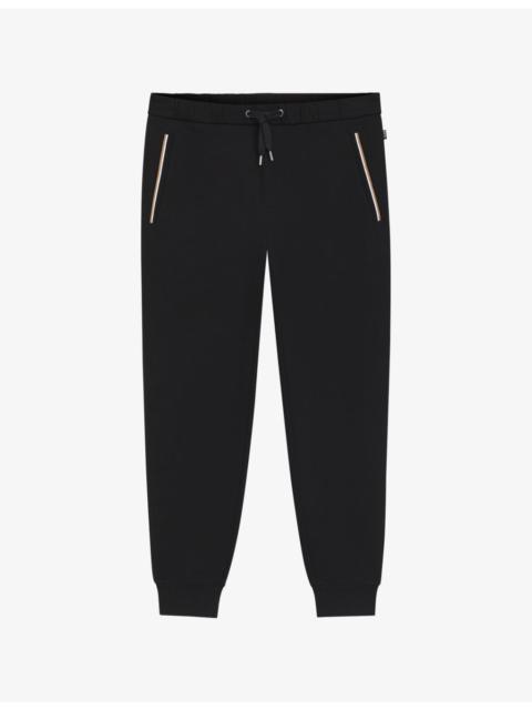 BOSS Drawstring-Waist Cotton-Jersey Jogging Bottoms