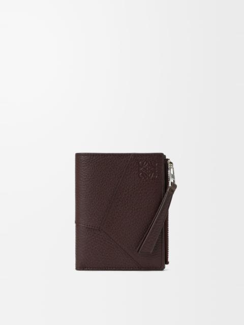 Loewe Puzzle slim compact wallet in supple grained calfskin