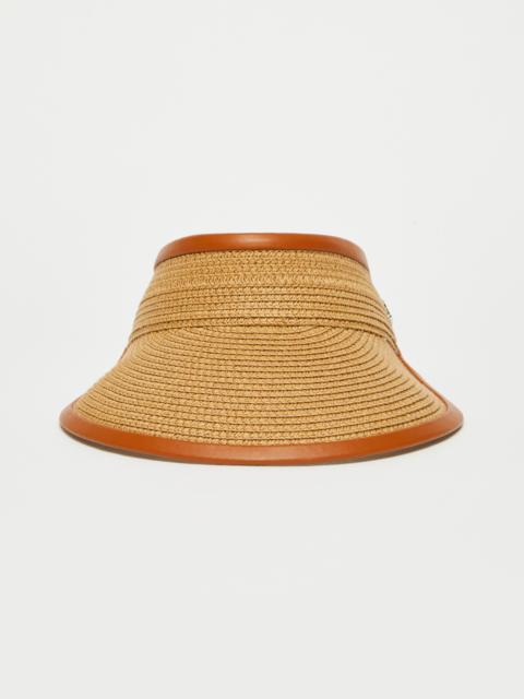 Max Mara MOGADOR Raffia-look visor