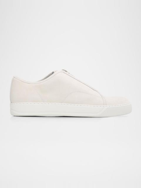 Lanvin Men's Dbb1 Suede Zip-Up Sneakers
