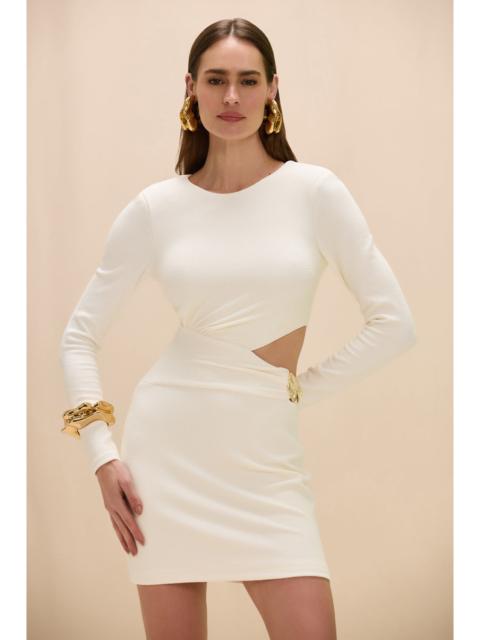 PatBO CORA KNIT LONG SLEEVE MINI DRESS