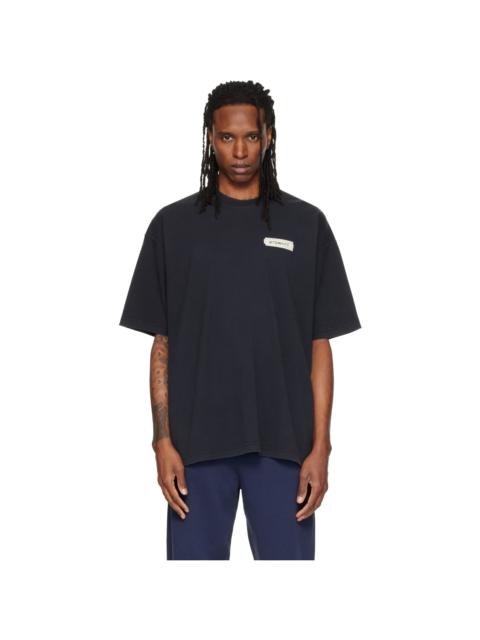 VETEMENTS Black Scribbled Logo Oversized T-shirt