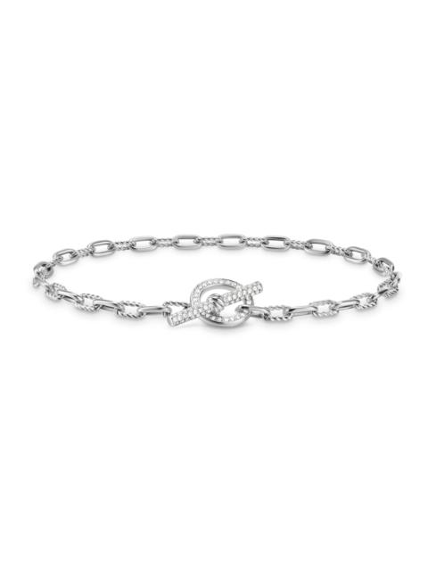 DAVID YURMAN Women's DY Madison Pavé Toggle Chain Bracelet in Sterling Silver - Diamond