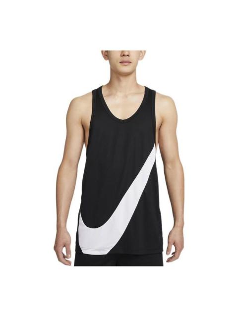 Nike Men's Nike Big Swoosh Training Quick Dry Breathable Basketball Jersey/Vest Black DH7133-013