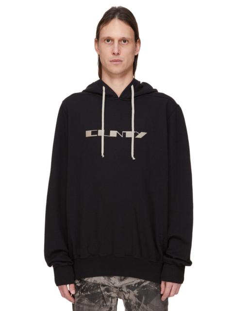 Rick Owens DRKSHDW text-print hoodie