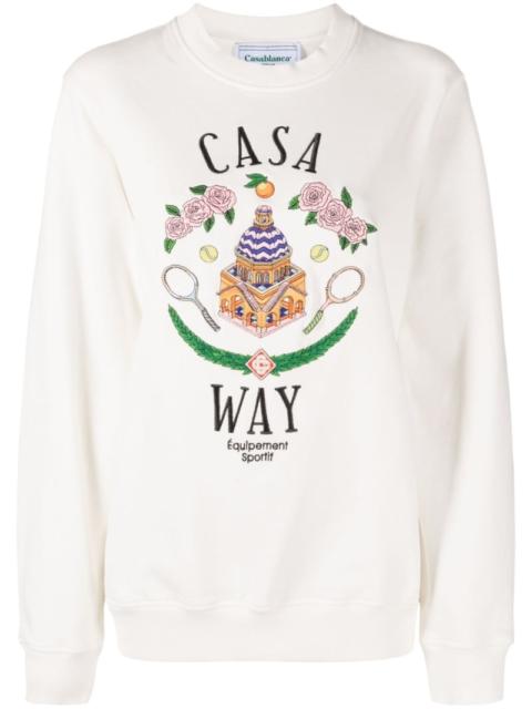 Casa Way embroidered sweatshirt