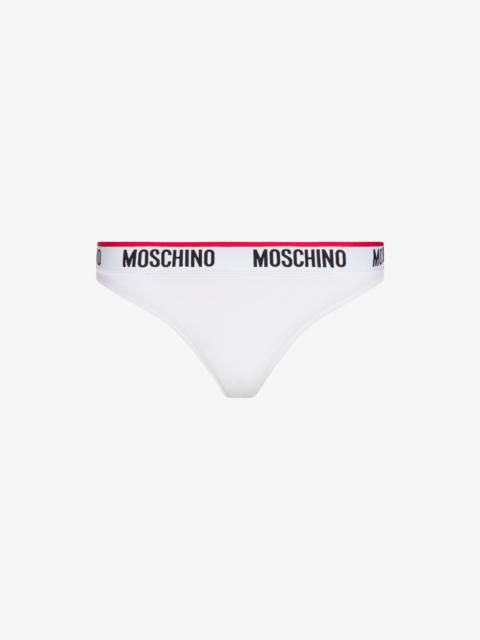 Moschino MICROFIBER SLIP WITH LOGO