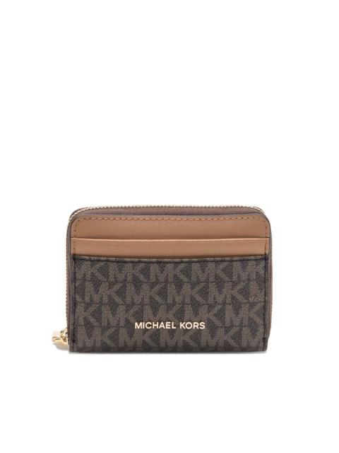 MICHAEL KORS monogram zip wallet
