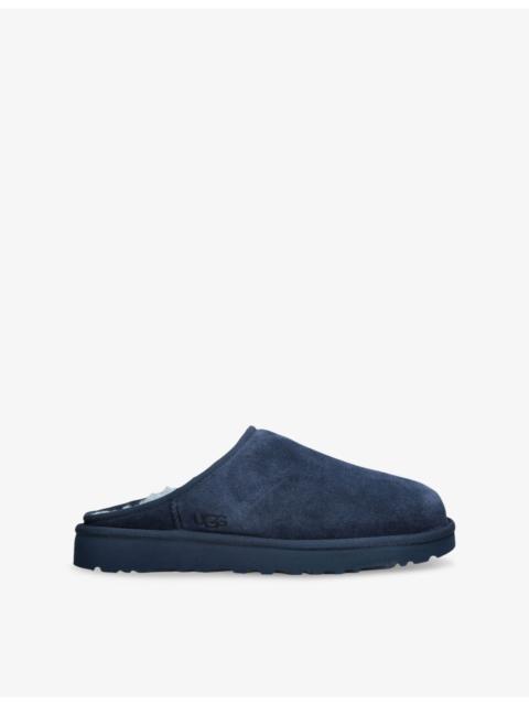 UGG Classic Slip-On Suede and Shearling Slippers