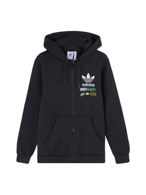 adidas New adidas originals 2019 Men Sports Jacket Black Graphic