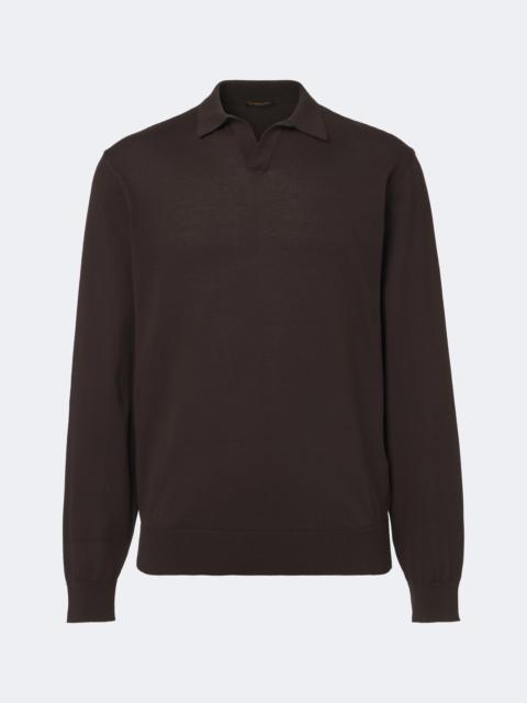 RUBINACCI Cotton polo sweater