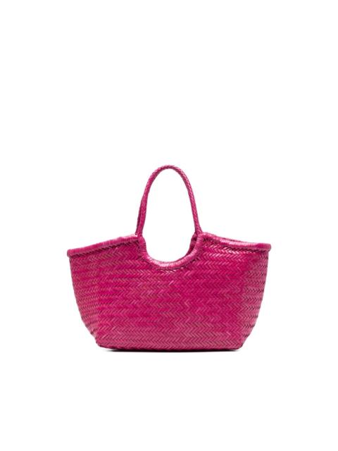 DRAGON DIFFUSION leather woven shoulder bag