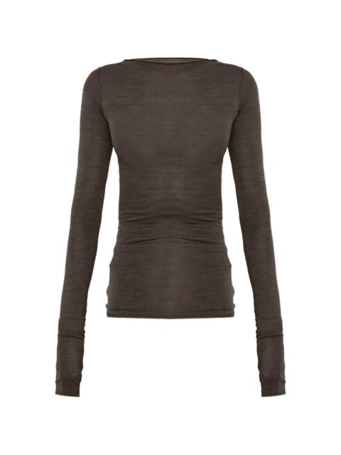 Rick Owens LS T sheer long-sleeved T-shirt