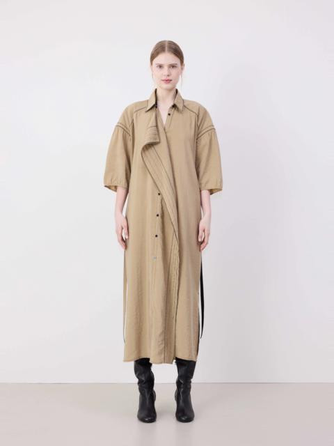 Lemaire EMBROIDERED ASYMMETRICAL SHIRT DRESS