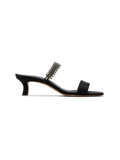 Manolo Blahnik Black Kifasan Heeled Sandals