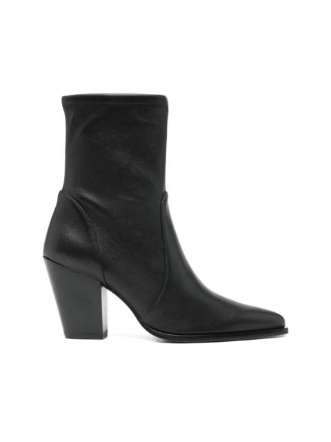 Stuart Weitzman 85mm pointed ankle boots