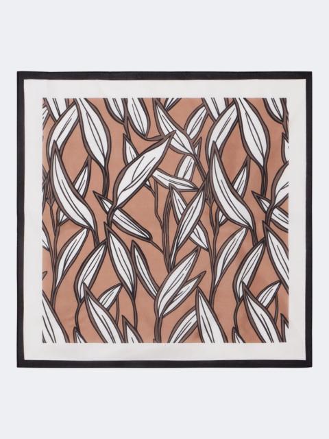 Brunello Cucinelli Printed silk twill scarf