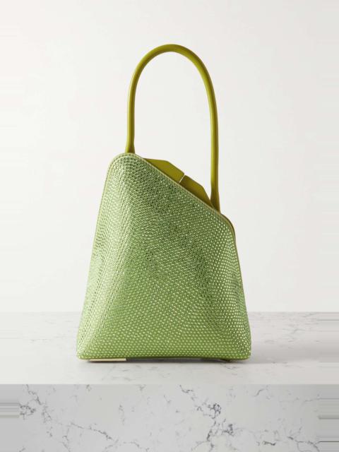 THE ATTICO Sunset crystal-embellished leather tote